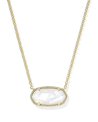Elisa Gold Statement Short Pendant Necklace