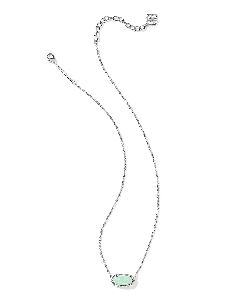 Elisa Silver Pendant Necklace Red Illusion