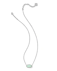 Elisa Silver Pendant Necklace Red Illusion