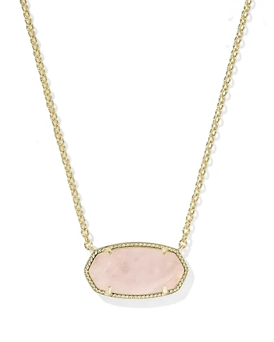 Elisa Gold Statement Short Pendant Necklace