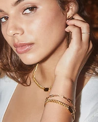Elaina Curb Chain Bracelet 18k Gold Vermeil