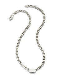 Elisa Curb Chain Necklace in Sterling Silver