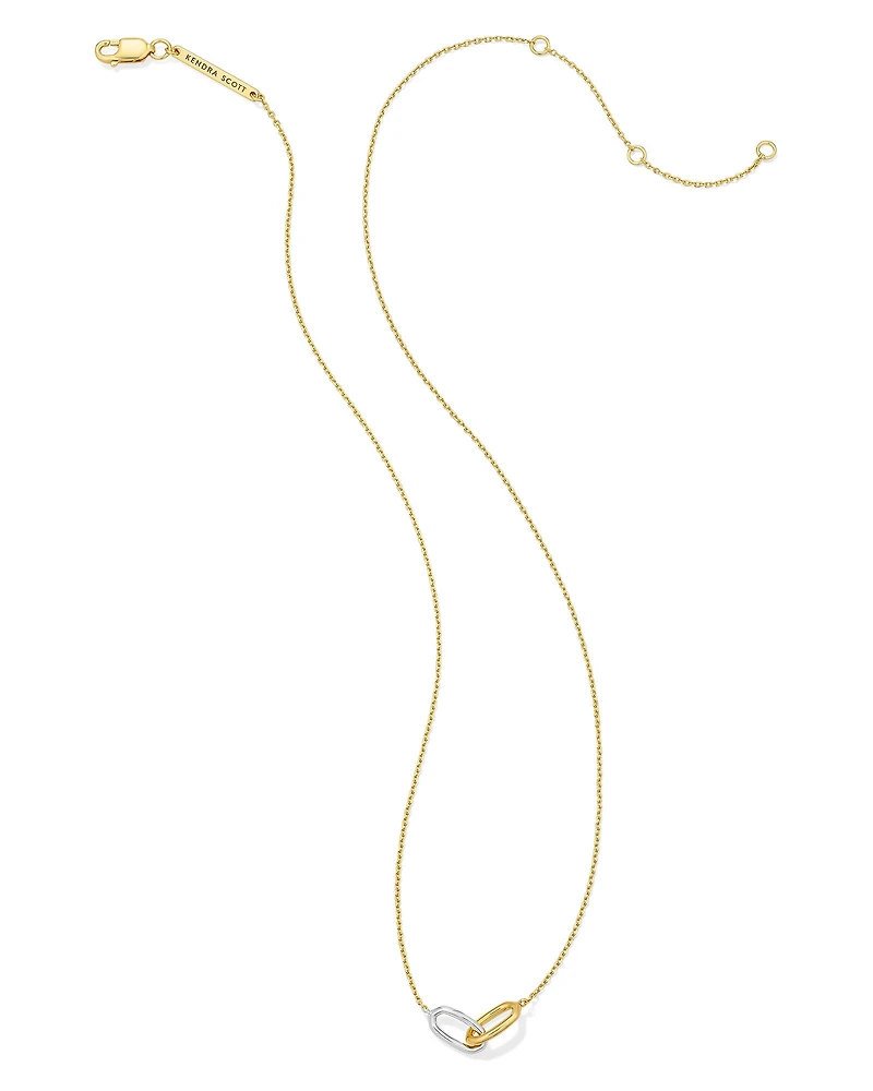 Danielle 18k Gold Vermeil Interlocking Pendant Necklace