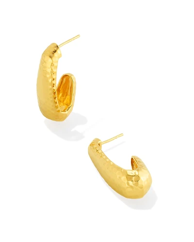 Ellen Sterling Silver Metal Hoop Earrings