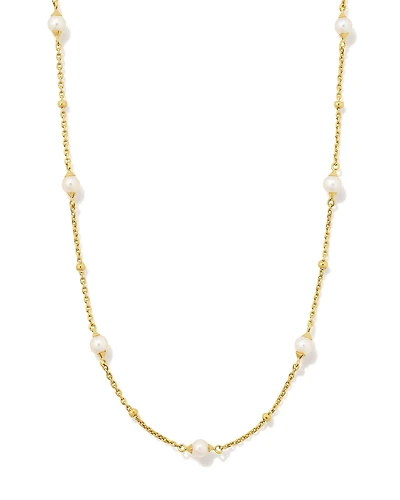 Emmaline Sterling Silver Strand Necklace Freshwater Cultured Pearl