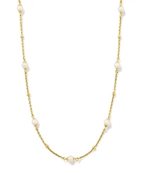 Emmaline Sterling Silver Strand Necklace Freshwater Cultured Pearl