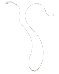 Emmaline Sterling Silver Trio Pendant Necklace in Freshwater Cultured Pearl