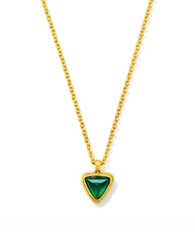 Morgan 18k Gold Vermeil Pendant Necklace Ivory Mother-of-Pearl