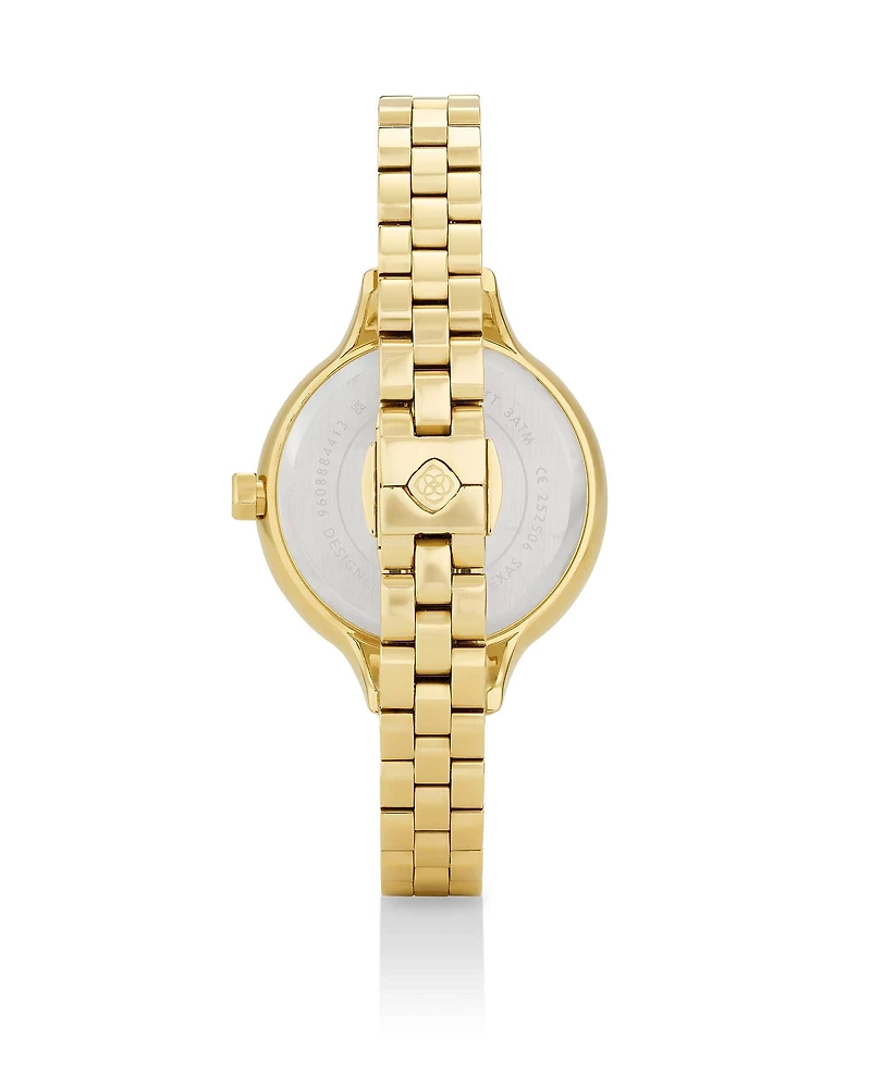Eye Alex Gold Tone Stainless Steel 35mm Narrow Watch