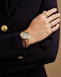 Eye Alex Gold Tone Stainless Steel 35mm Narrow Watch