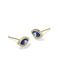 Mini Eye Gold Stud Earrings
