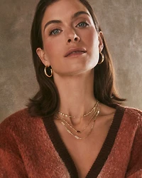 Colette Large Hoop Earrings Gold