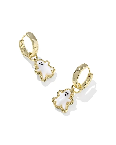 Ghost Silver Convertible Huggie Earrings