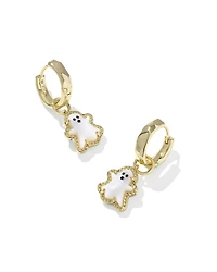 Ghost Silver Convertible Huggie Earrings