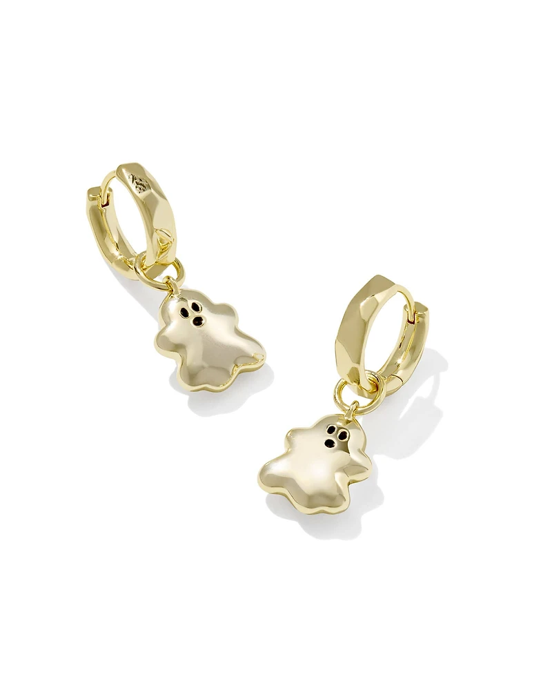 Ghost Silver Convertible Huggie Earrings