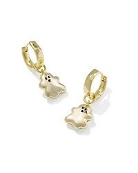 Ghost Silver Convertible Huggie Earrings