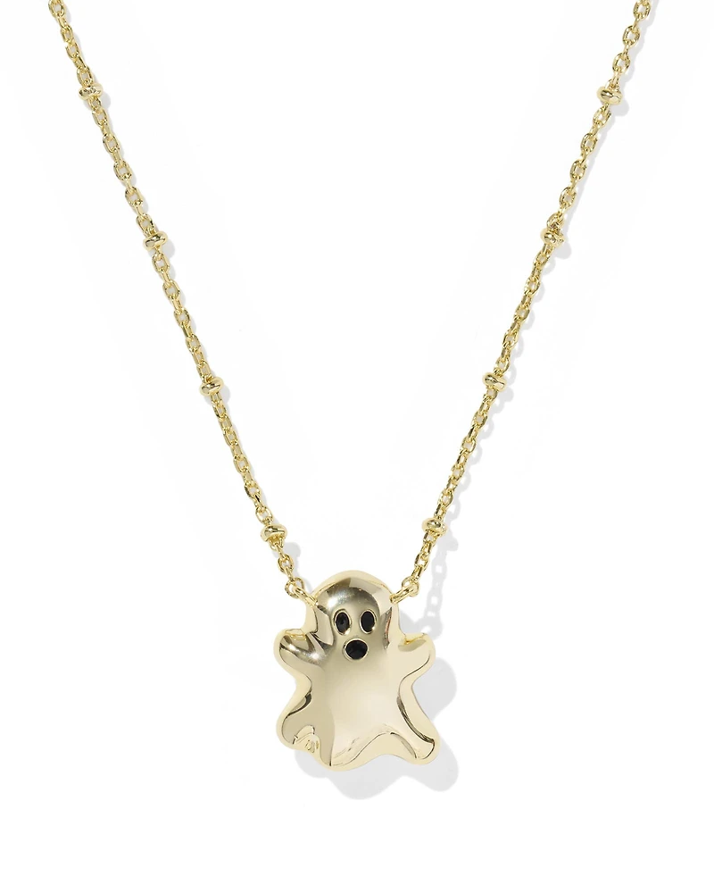 Ghost Gold Short Pendant Necklace
