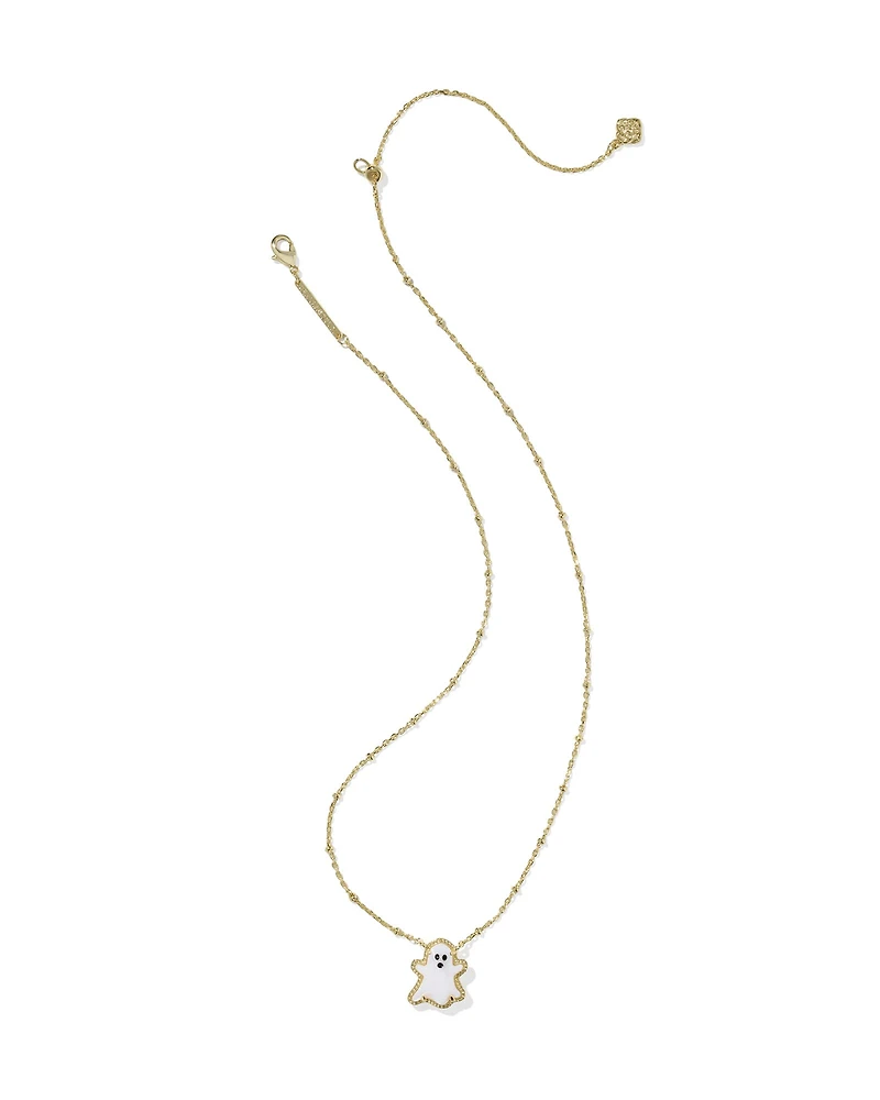 Ghost Gold Short Pendant Necklace