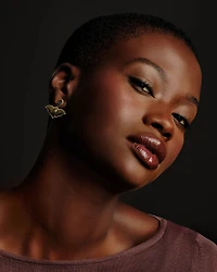 Bat Gold Drop Earrings