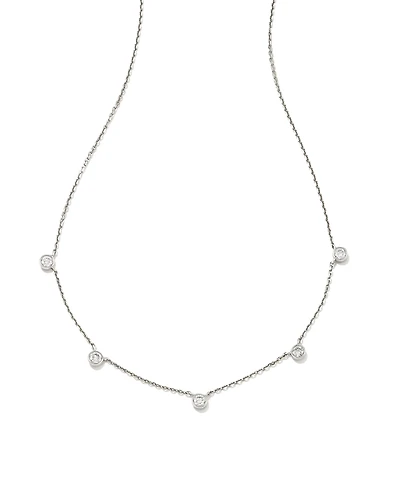 0.3 ct Audrey 14k Yellow Gold Strand Necklace White Diamond