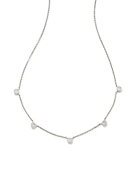0.3 ct Audrey 14k White Gold Strand Necklace Diamond