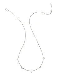 0.3 ct Audrey 14k White Gold Strand Necklace Diamond