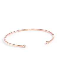Audrey 14k Rose Gold Cuff Bracelet in White Diamond
