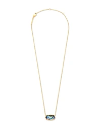 Elisa 18k Gold Vermeil Pendant Necklace in Abalone