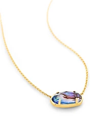 Elisa 18k Gold Vermeil Pendant Necklace in Abalone