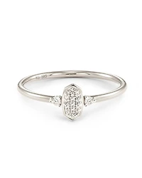Marisa 14k Yellow Gold Band Ring White Diamond