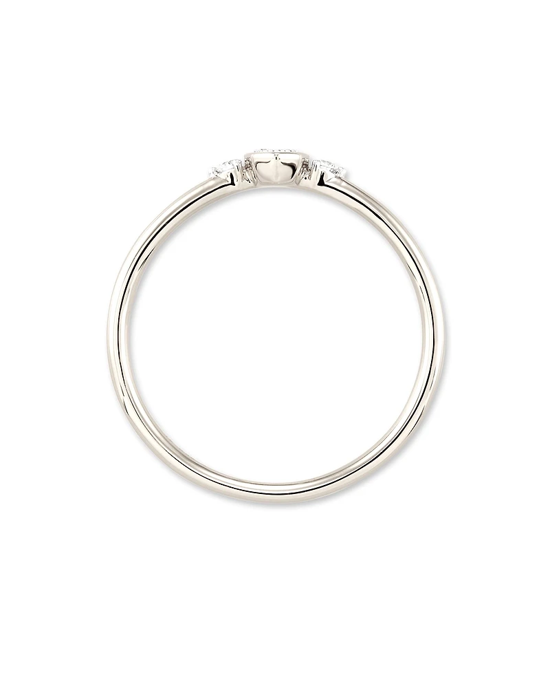 Marisa 14k Yellow Gold Band Ring White Diamond