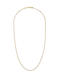 18” Double Link Rolo Chain Necklace in 18k Yellow Gold Vermeil