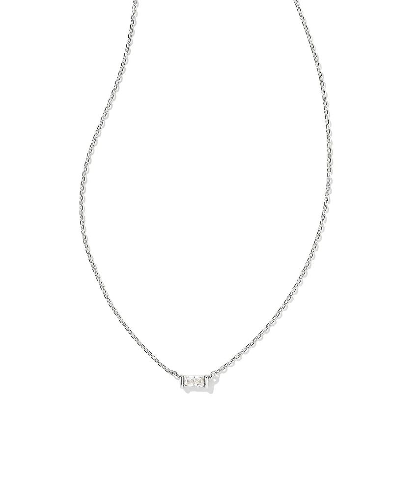 Juliette Gold Pendant Necklace White CZ