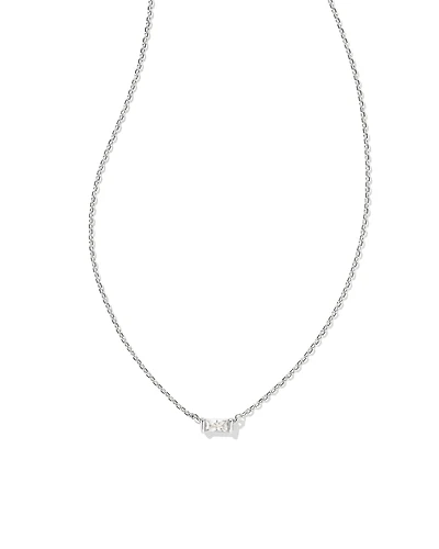 Juliette Gold Pendant Necklace White CZ
