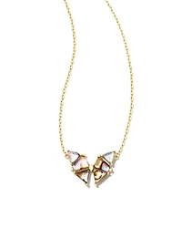 Blair Gold Butterfly Pendant Necklace in Abalone