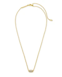 Grayson Gold Pendant Necklace White CZ