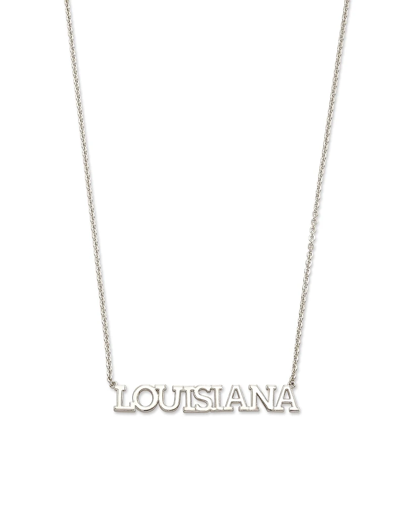 Louisiana Pendant Necklace in Sterling Silver