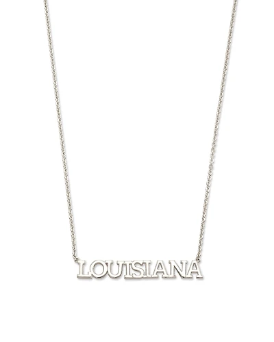 Louisiana Pendant Necklace in Sterling Silver