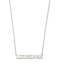 Louisiana Pendant Necklace in Sterling Silver