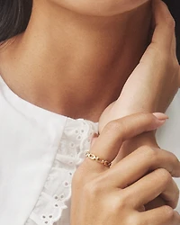 Wren Band Ring Mixed Metal