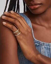Livy Gold Rings Set of 3 White Crystal