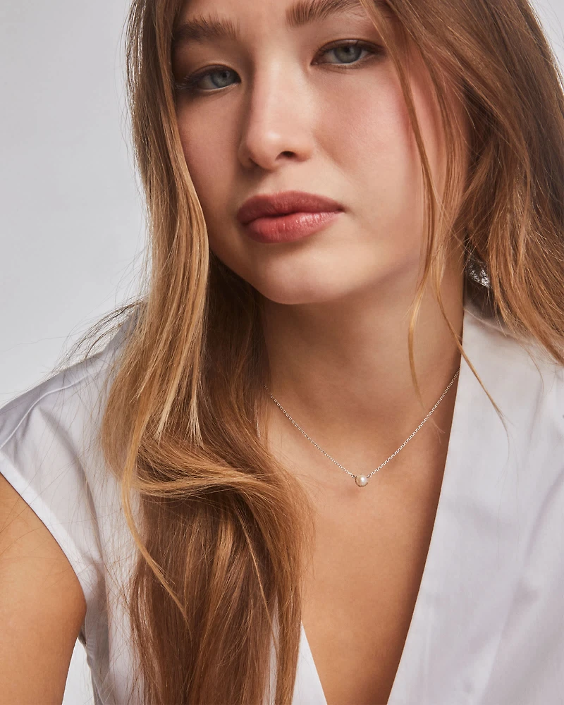 Ashton Gold Pendant Necklace Freshwater Cultured Pearl