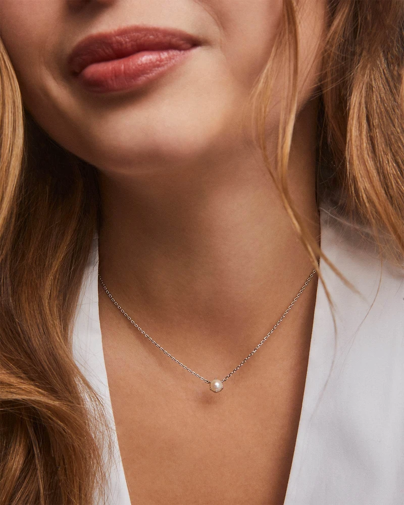 Ashton Gold Pendant Necklace Freshwater Cultured Pearl