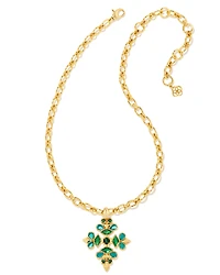 Kinsley Gold Statement Necklace Ivory Mix