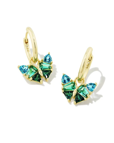 Blair Gold Butterfly Huggie Earrings in Mix