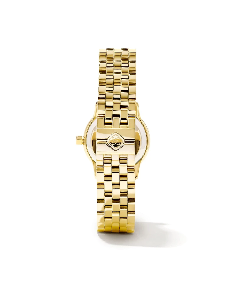 Alex Two Tone Stainless Steel 28mm Watch Ivory Mother-of-Pearl