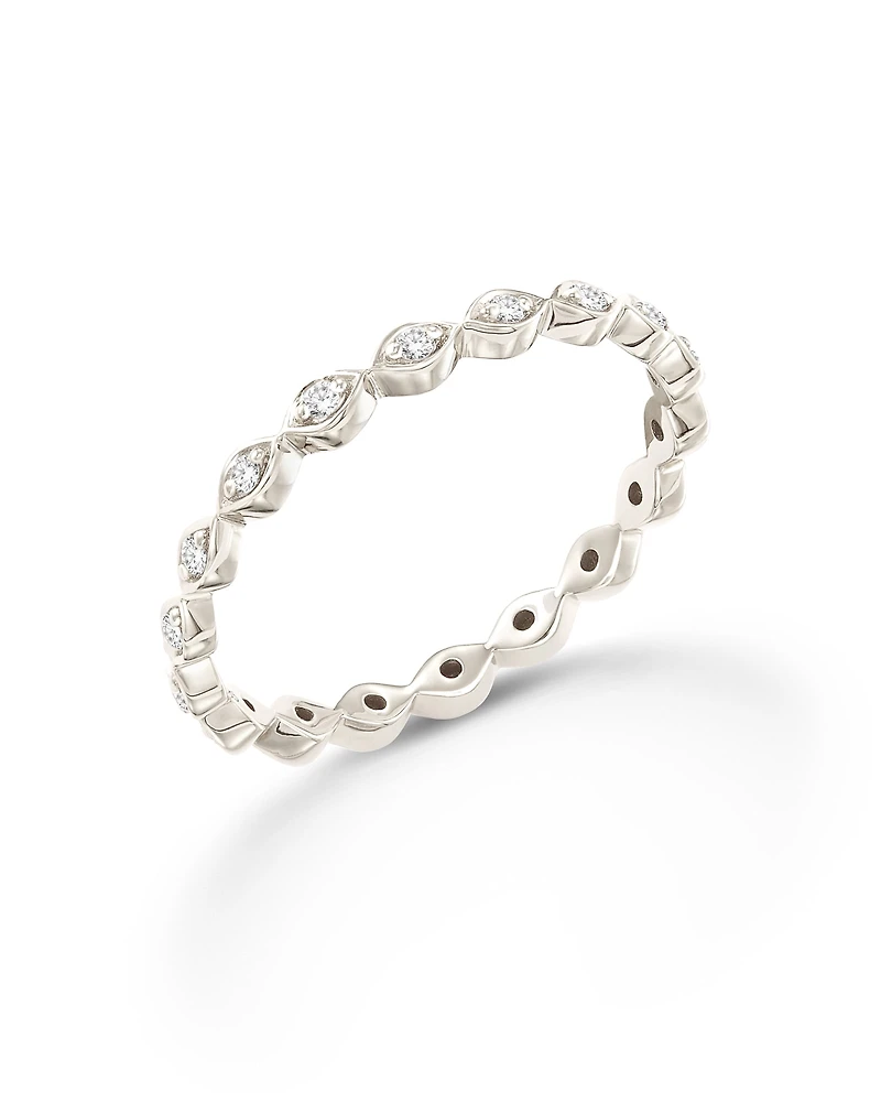 0.15 ct Nicolette 14k Yellow Gold Band Ring White Diamond
