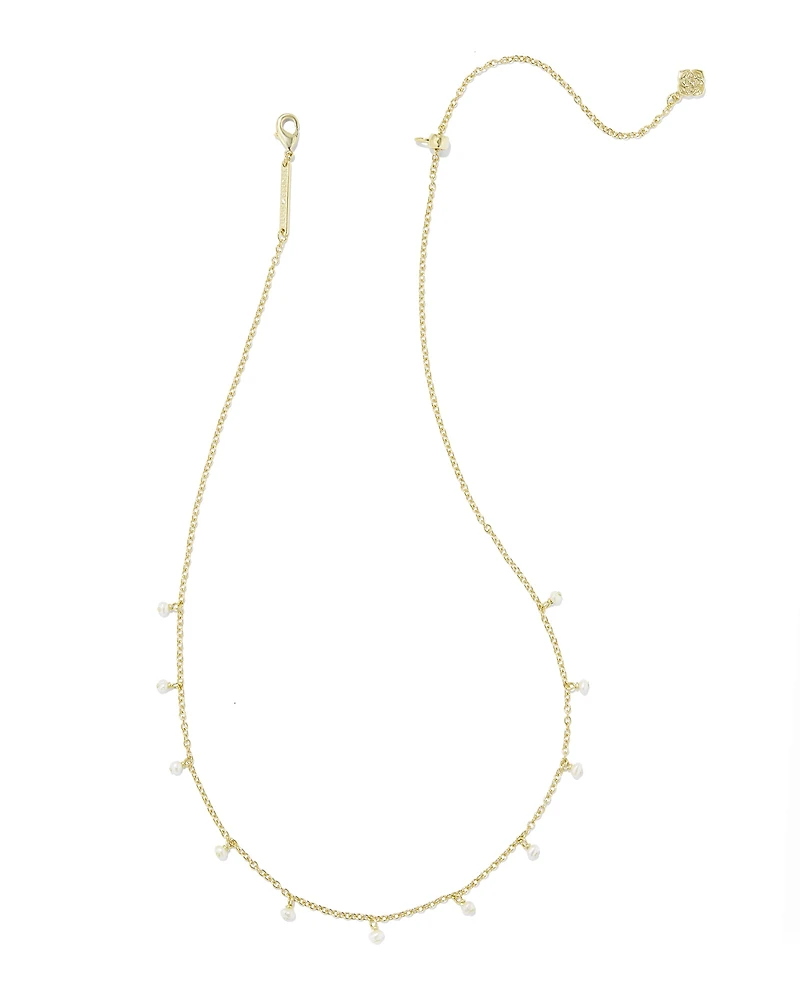 Willa Gold Pearl Strand Necklace in Freshwater Cultured Pearl
