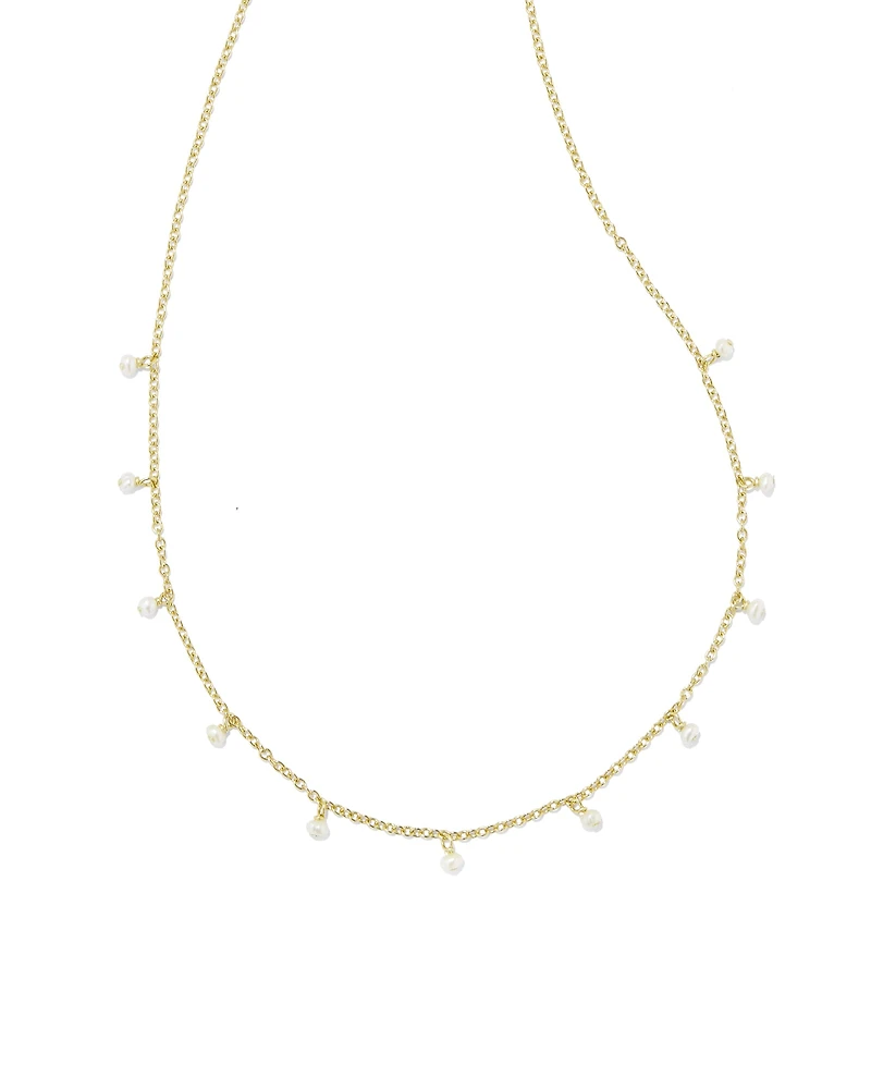 Willa Gold Pearl Strand Necklace in Freshwater Cultured Pearl