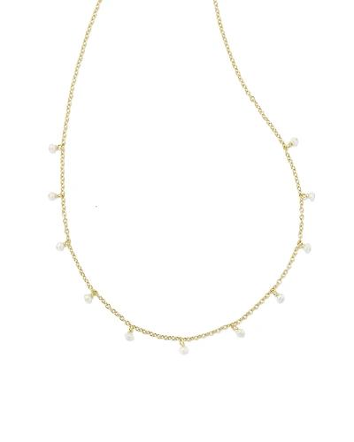 Willa Gold Pearl Strand Necklace in Freshwater Cultured Pearl